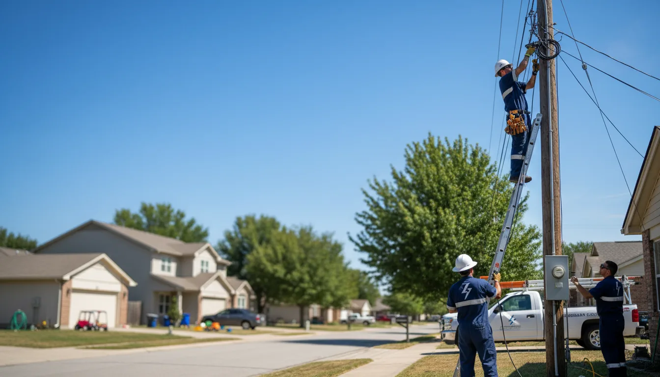 Residential electrician providing installation services in Concord, IL